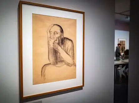 Art on a museum wall