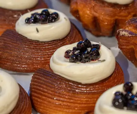 close up off a Danish pastry