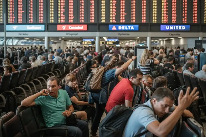 Over 493 Flight Cancellation and 5849 Delays Hit US as Southwest Spirit Republic Delta American JetBlue United Faces Severe Disruption Leaving Thousands Of Passengers Isolated Across Richmond Detroit Nashville Cincinnati Minneapolis New York City and More