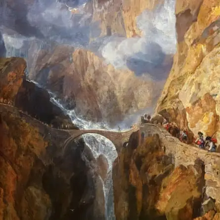 JMW’s painting of the Devil’s Bridge, St Gotthard Pass.