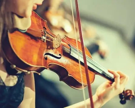 Woman playing a violin