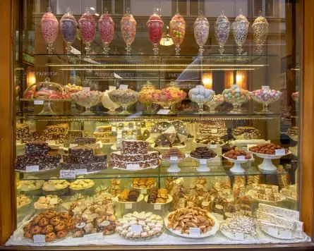 A confectionery shop in Florence.