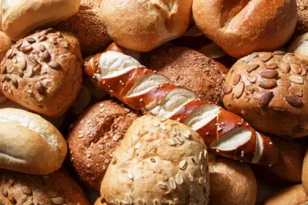 Bread selection in a bakery 