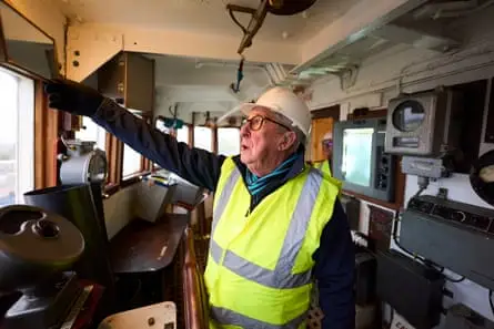 Cliff Gledhill inside the Arctic Corsair’s control room 