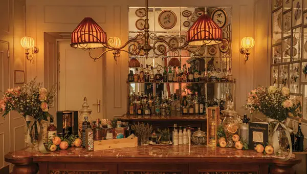The bar at Passalacqua, which is a Legend member of Preferred Hotels & Resorts.